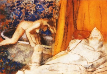 el baño 1890 Edgar Degas Pinturas al óleo